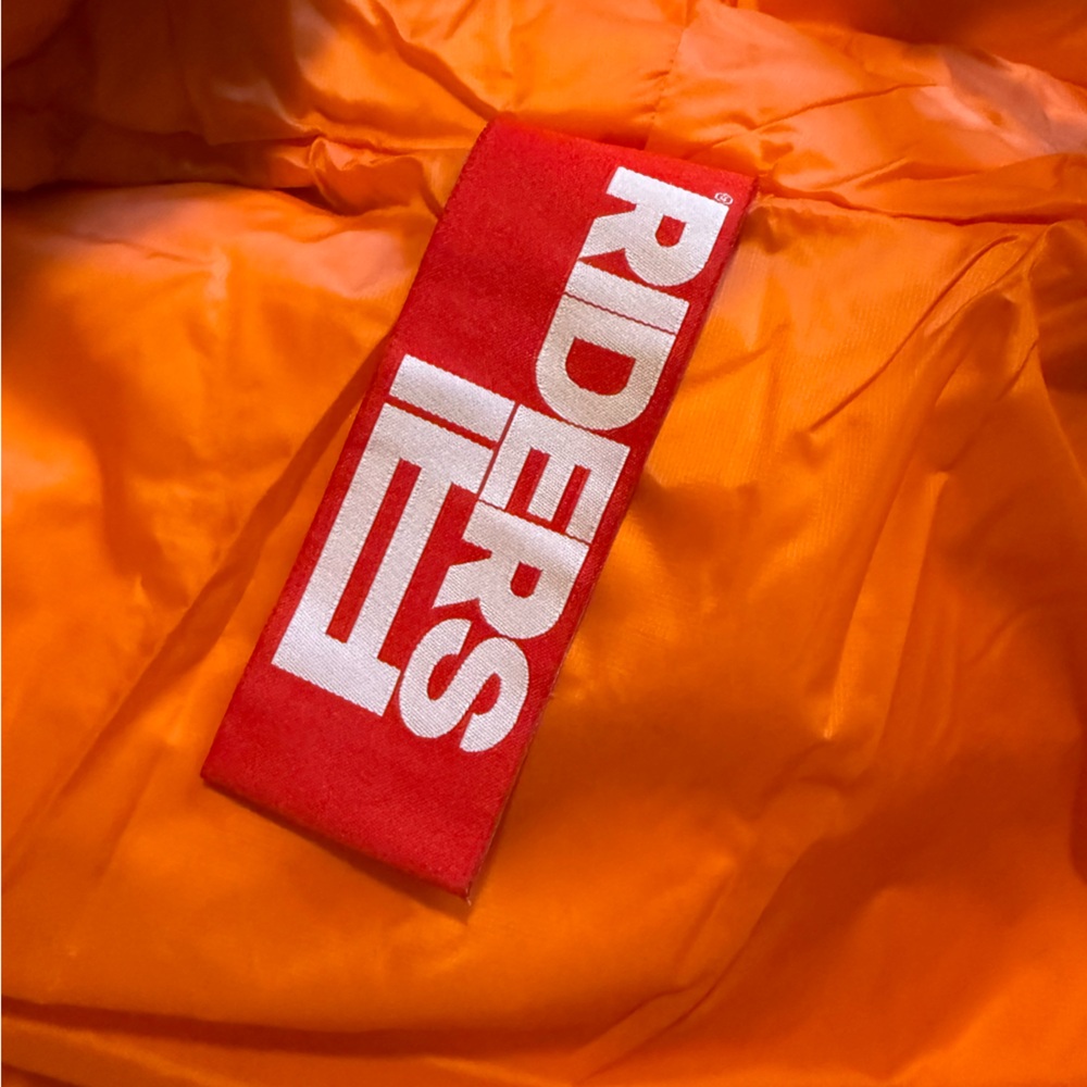 AI RIDERS on the storms Down Hood SKI Jacket orange 10T $428 - Picture 8 of 8